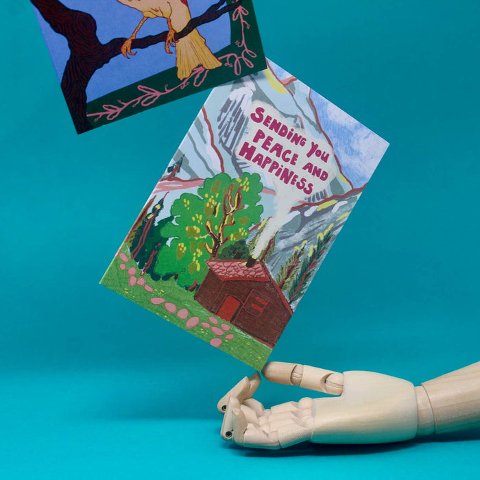 Ik stuur je vrede & geluk A6 wenskaart