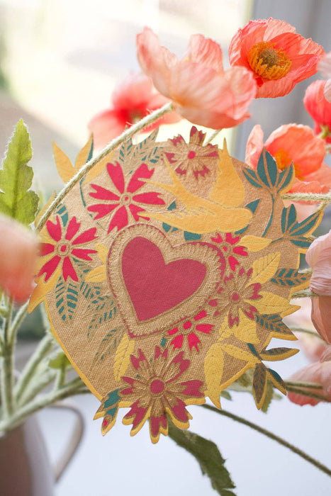 Floral Heart wenskaart