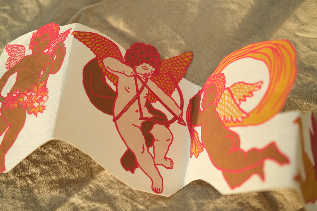 Cupido Concertina wenskaart
