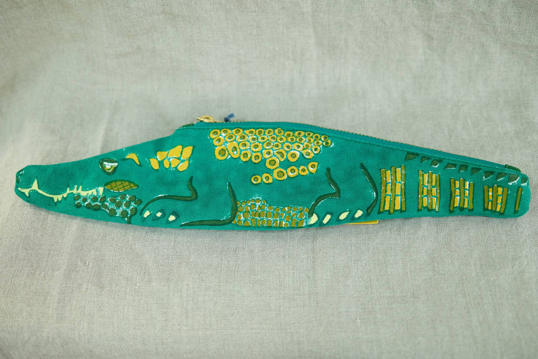 Etui van alligatorstof
