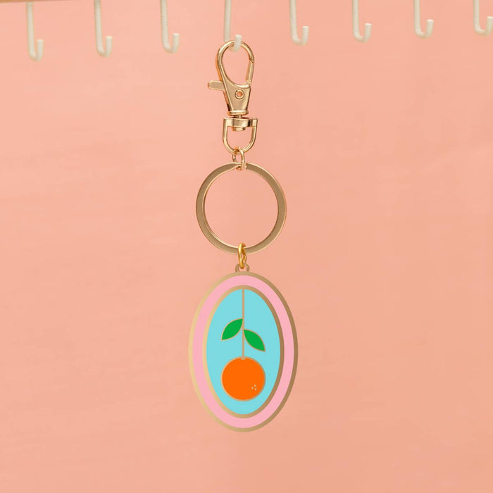 Oranje sleutelhanger