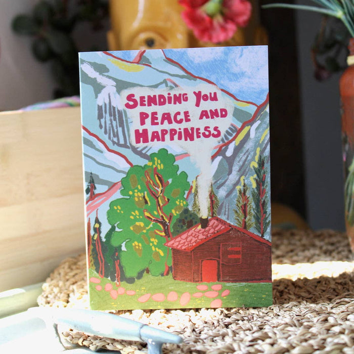 Ik stuur je vrede & geluk A6 wenskaart