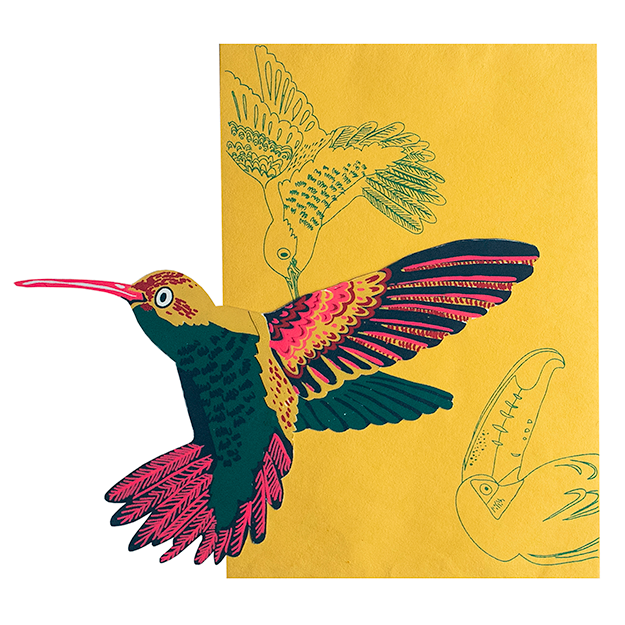 Hummingbird wenskaart
