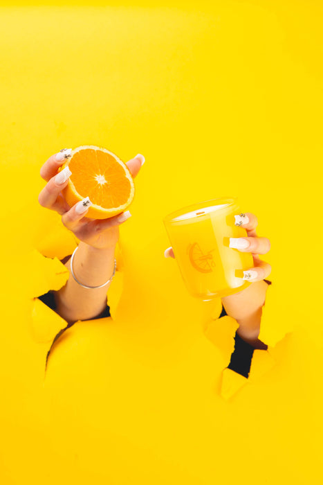 Citrus - Kaars met etherische olie en soja van 8 oz