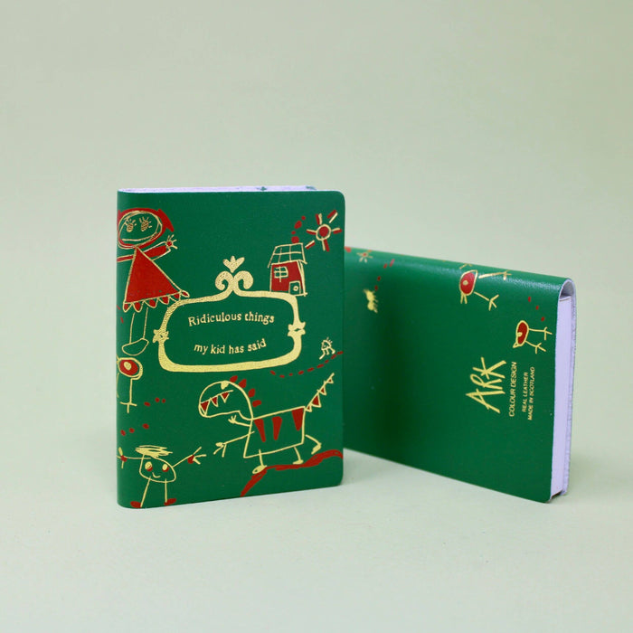 Geïllustreerd leren midi-dagboek