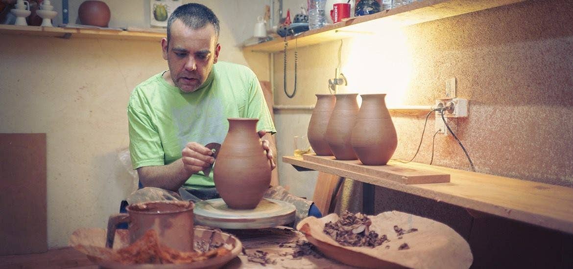 Handgemaakte kaarshouder