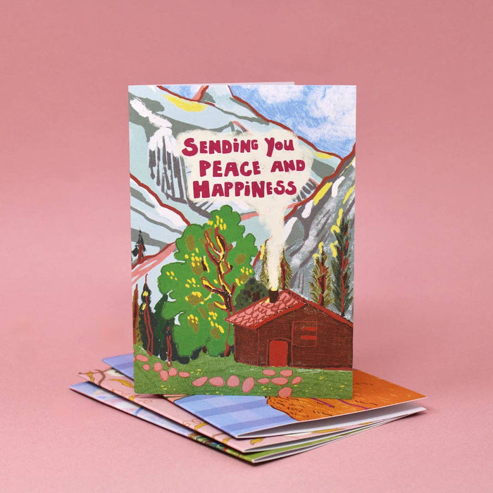 Ik stuur je vrede & geluk A6 wenskaart