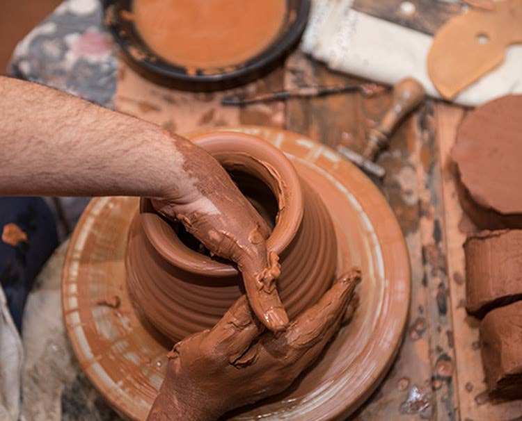 Traditionele kandelaar.