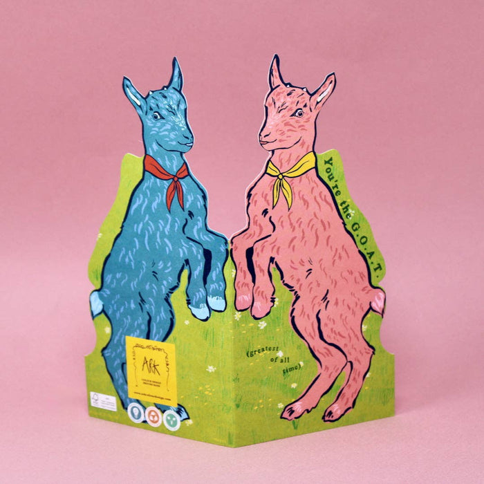 Geitvormige Wenskaart