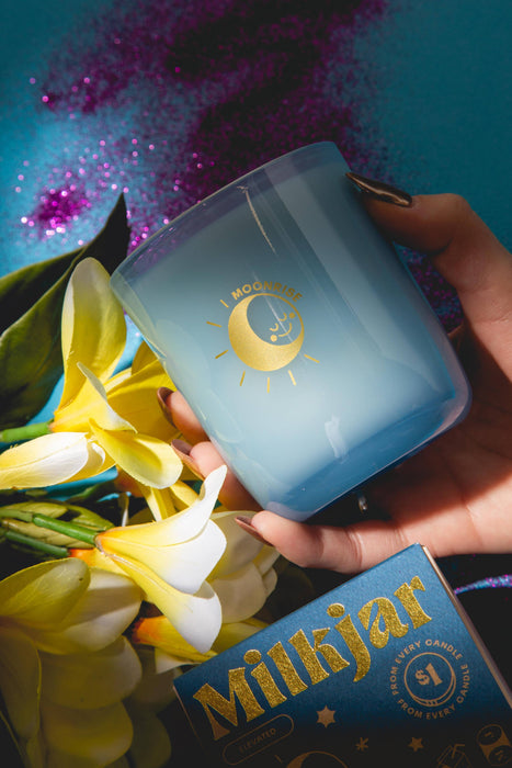 Moonrise - Neroli & Plum Coconut Soy kaars van 8 oz