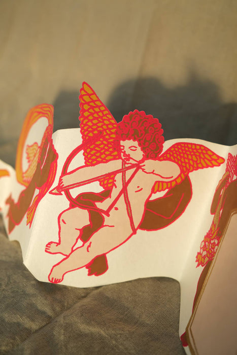 Cupido Concertina wenskaart