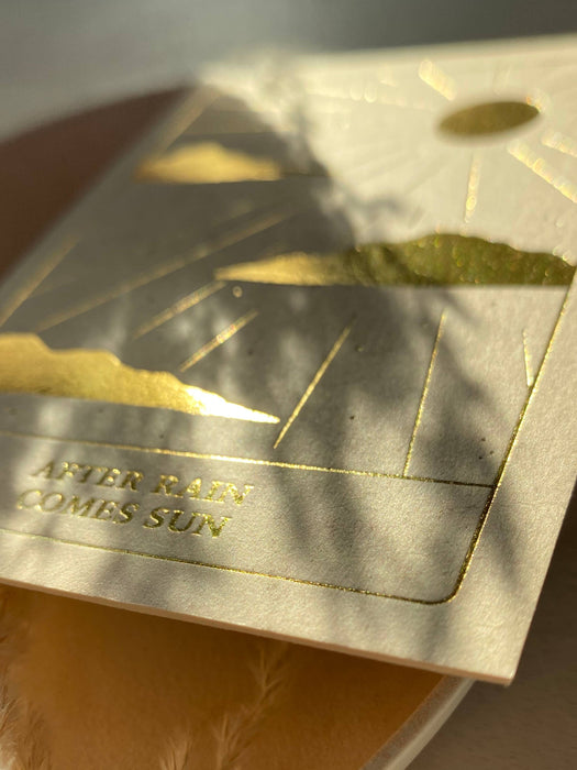AFTER RAIN COMES SUN - GOUDEN EDITIE - POSTKAART -Stera