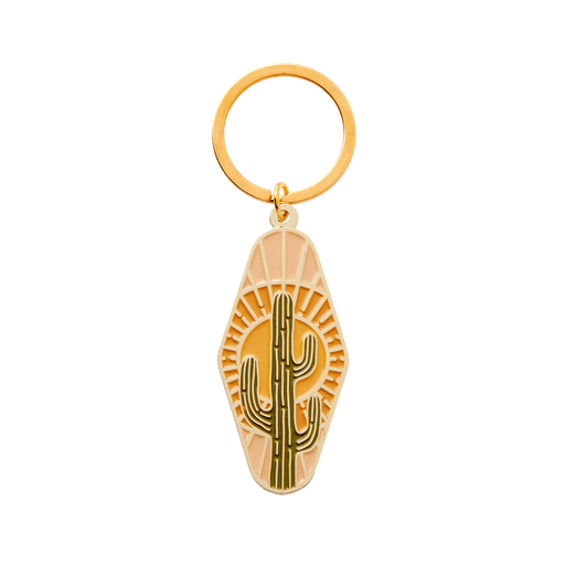 Cactus Emaille sleutelhanger: Los-Stera