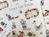 Cottage Core stickervel-Stera