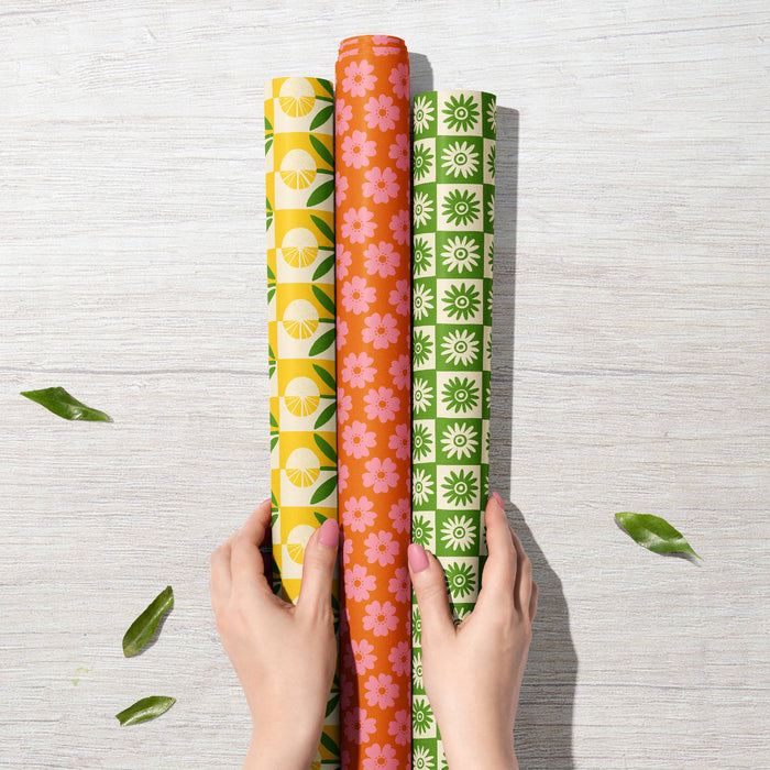 Daisy Wildflower | Modern-Retro gerecycled cadeaupapier-Stera