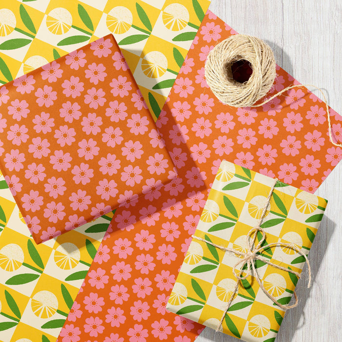 Dandelion Wildflower | Modern-Retro gerecycled cadeaupapier-Stera