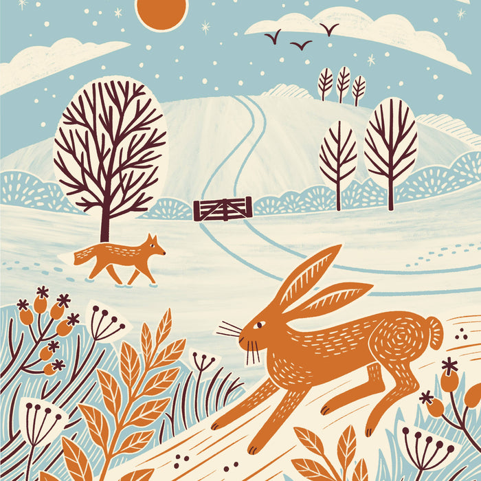 Farmland Snow Globe | Countryside Charity kerstkaart-Stera