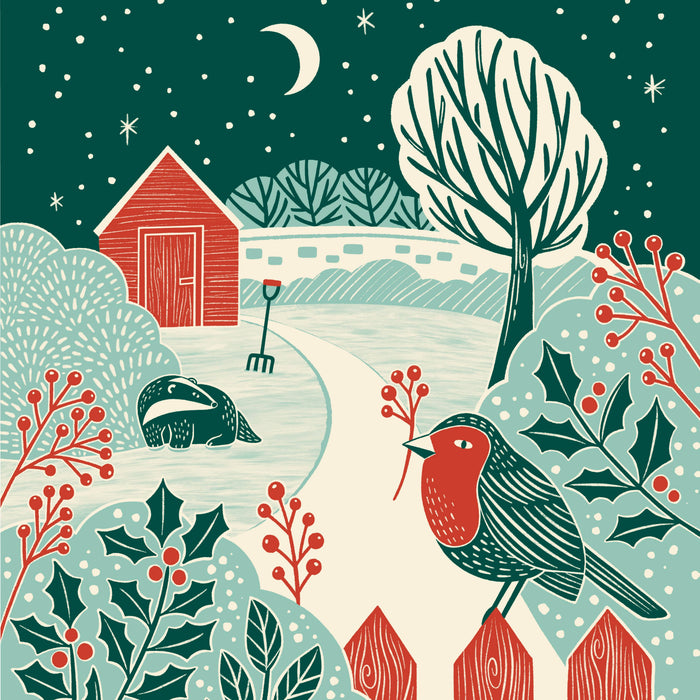 Garden Snow Globe | Countryside Charity kerstkaart-Stera