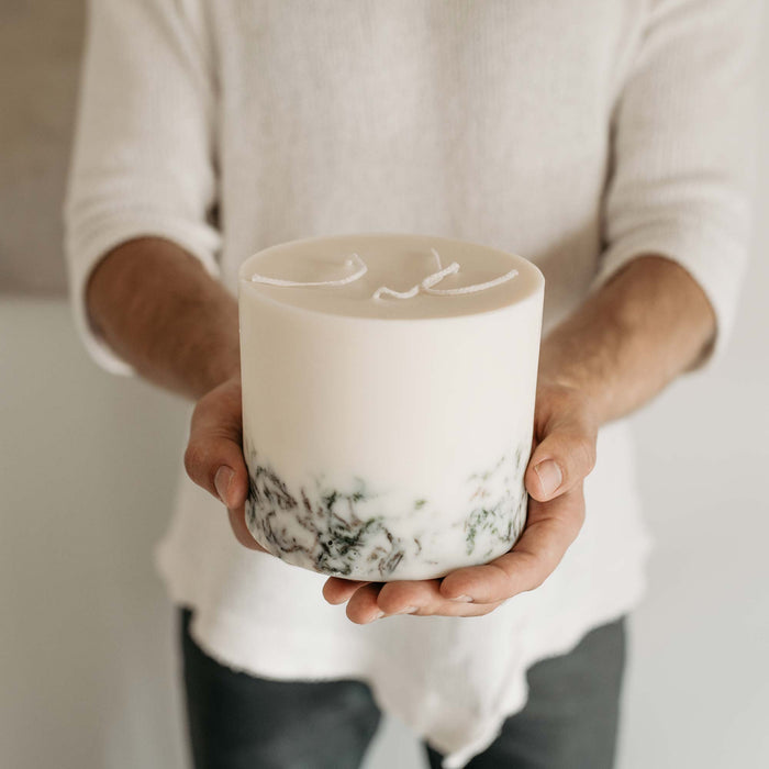 Heather large 3-wick candle-Stera