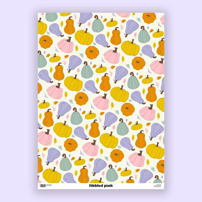 Inpakpapier voor de herfst van pompoenen | Halloween | Platte lakens-Stera