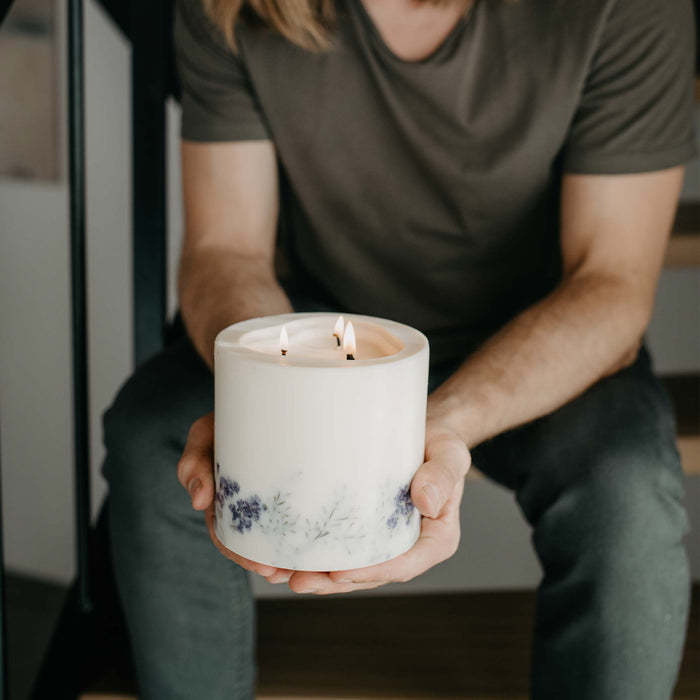 Juniper & limonium large 3-wick candle-Stera