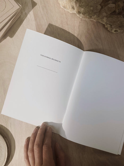 LITTLE KUNDALINI - BLANCO DAGBOEK - HANDGEMAAKT NOTITIEBOEK - GOUD-Stera