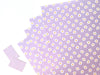 Lilac Daisy Verjaardags Inpakpapier | 70's platte geschenkverpakking-Stera