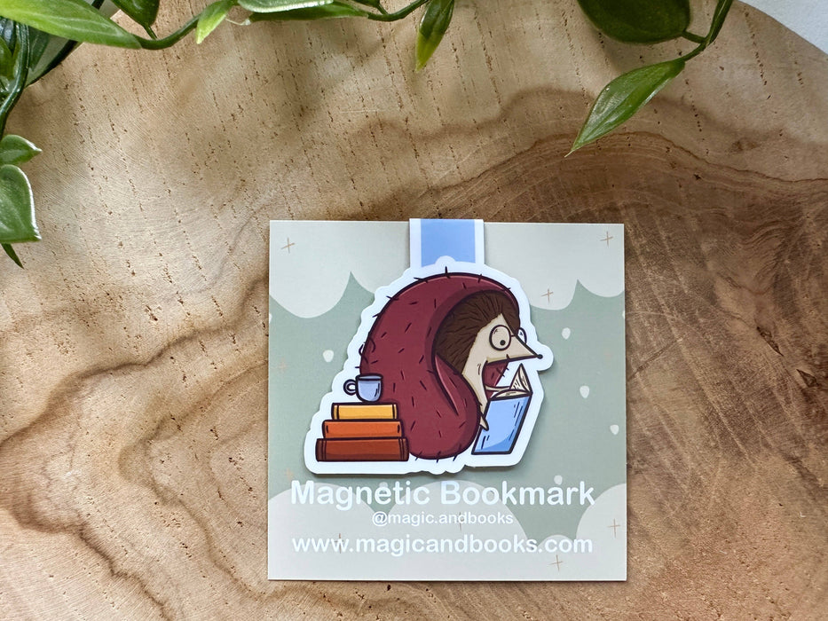 Magnetische boekenlegger van Reading Hedgehog-Stera