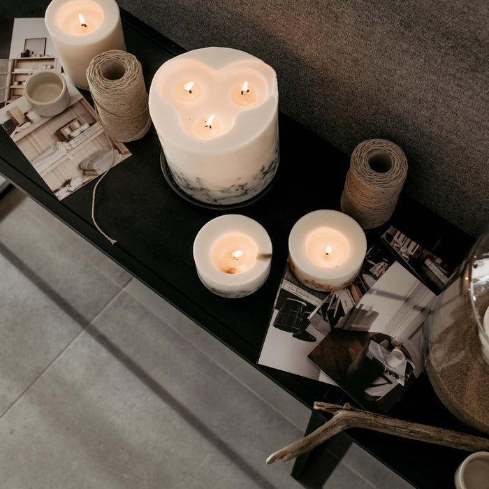 Moss large 3-wick candle-Stera