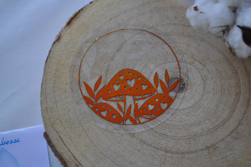 Mushroomstickers met zonnevanger: Wit-Stera