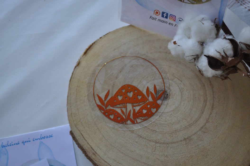 Mushroomstickers met zonnevanger: Wit-Stera