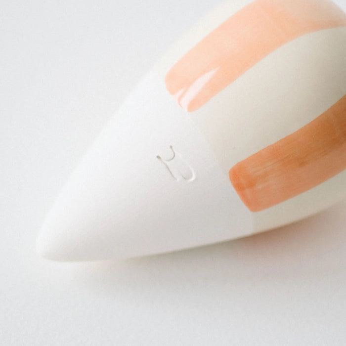 Olla - Orange and cream striped-Stera