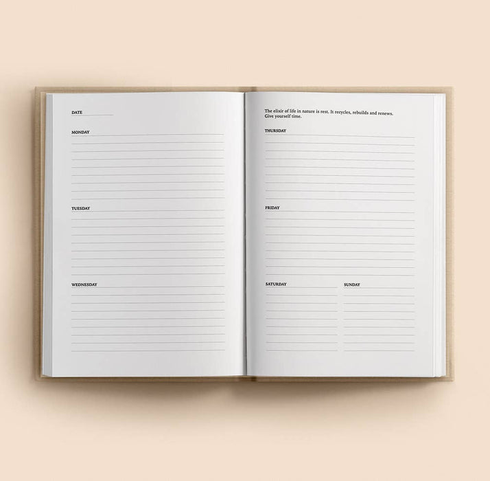 STAY GOLD WILD SOUL - TIJDLOZE PLANNERKALENDER - BEIGE 2025-Stera