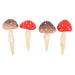 Set van 4 mini-paddestoelplanten-Stera