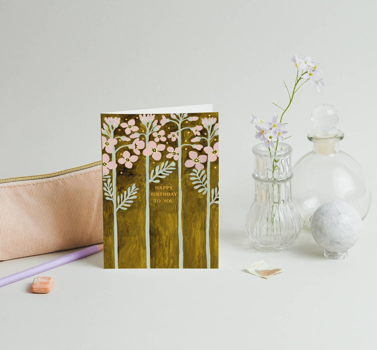 Wenskaart - Happy birthday to you - Pinksterbloem-Stera