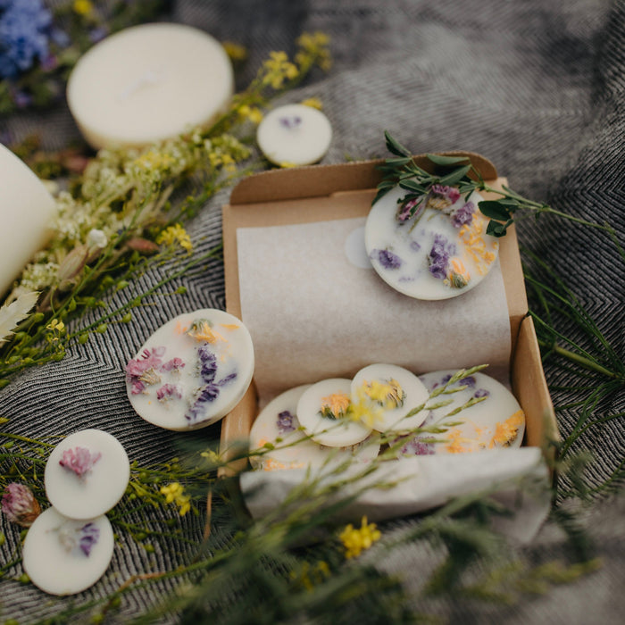 Wild flowers scented soy wax rounds-Stera