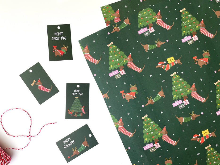 Worst Dog Kerst Inpakpapier | Feestelijke cadeau-Stera
