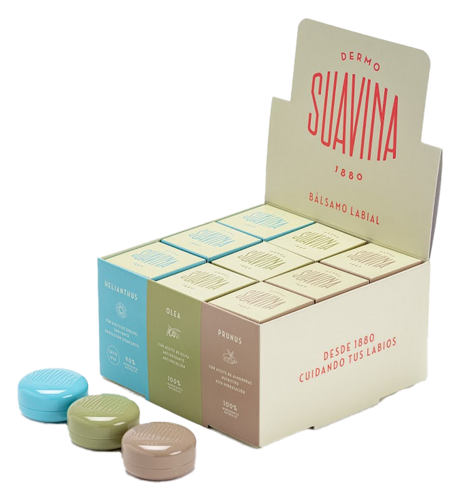 Dermo Suavina Lippenbalsem 10ml Variëteitspakket – 27 Stuks