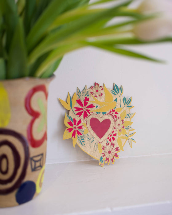 Floral Heart wenskaart