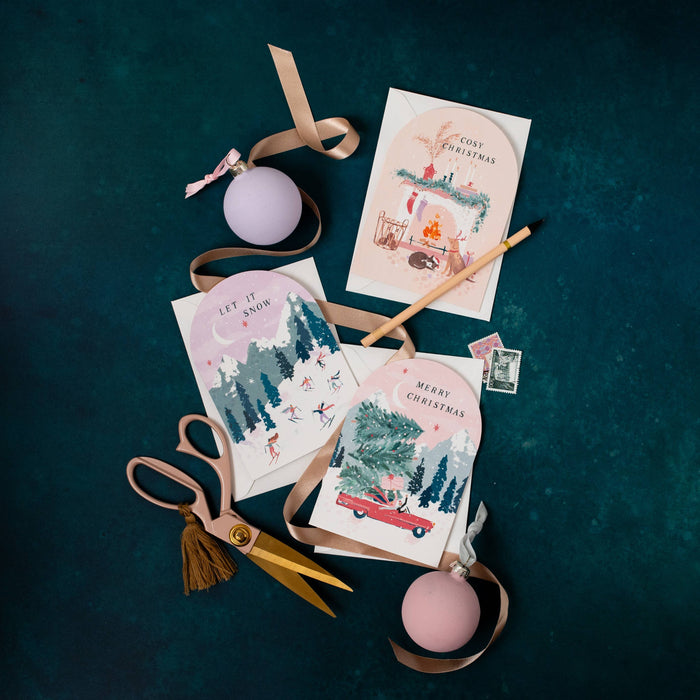 Driving Home kerstkaarten | Kerstkaart | Seizoenskaarten