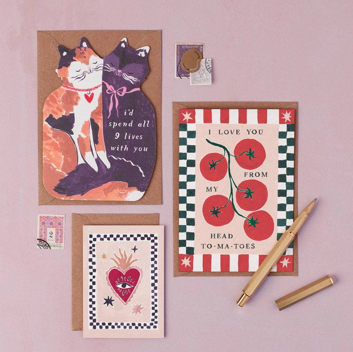 Tomaten Liefde Kaart | Jubileum Kaart | Valentijnskaarten