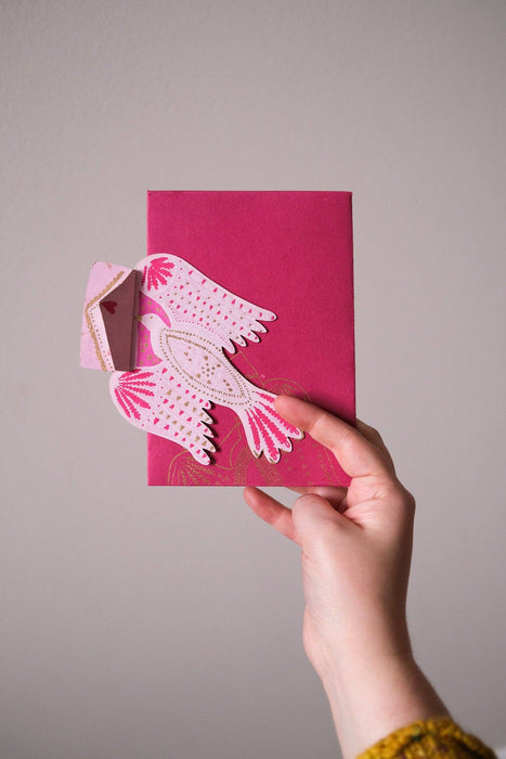 Liefdesbrief Vogel Wenskaart