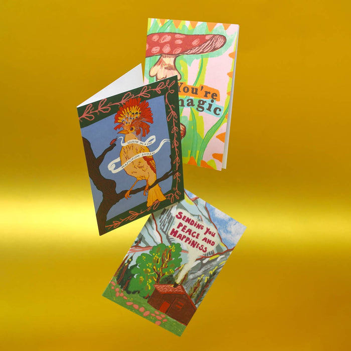 Ik stuur je vrede & geluk A6 wenskaart