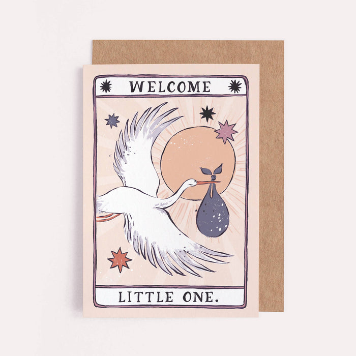 Stork New Baby Card | Genderneutrale babykaarten | Adoptie