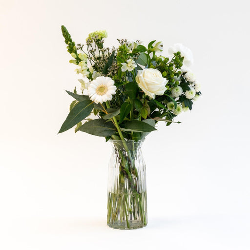Bouquet Crisp | Flowers in mixed white & green colors | 50cm length - Stera