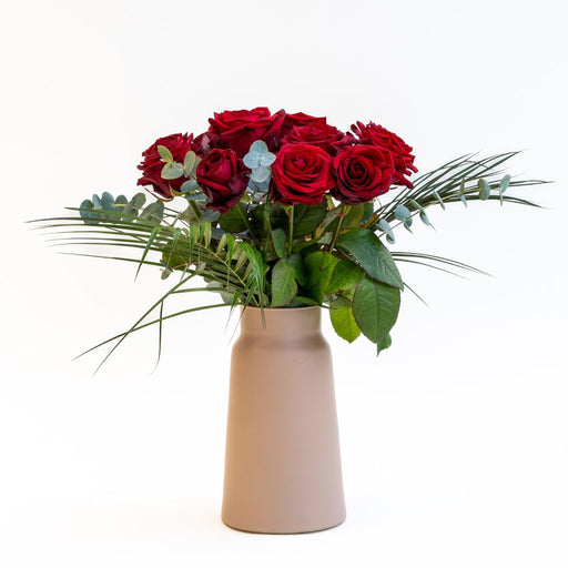 Bouquet Red Roses X Vase Sandy - Stera